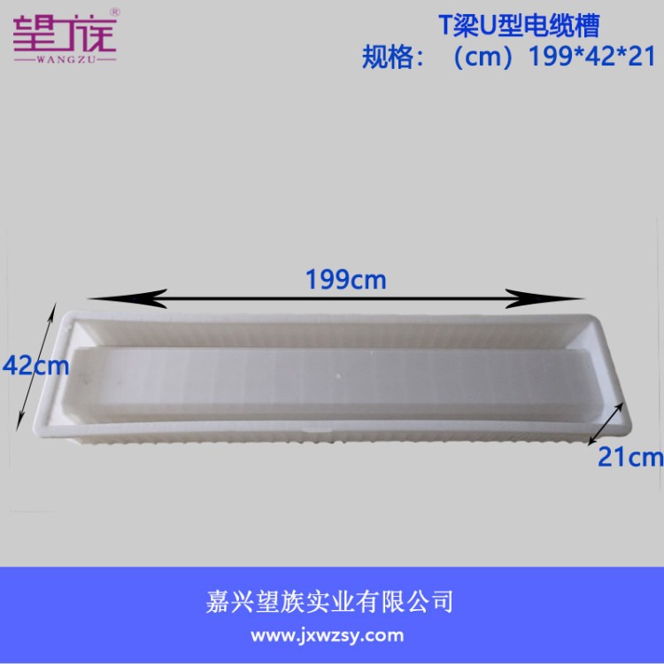 厂家直销批发T梁U型电缆槽199x42x21塑料模具加工定制 水泥模具