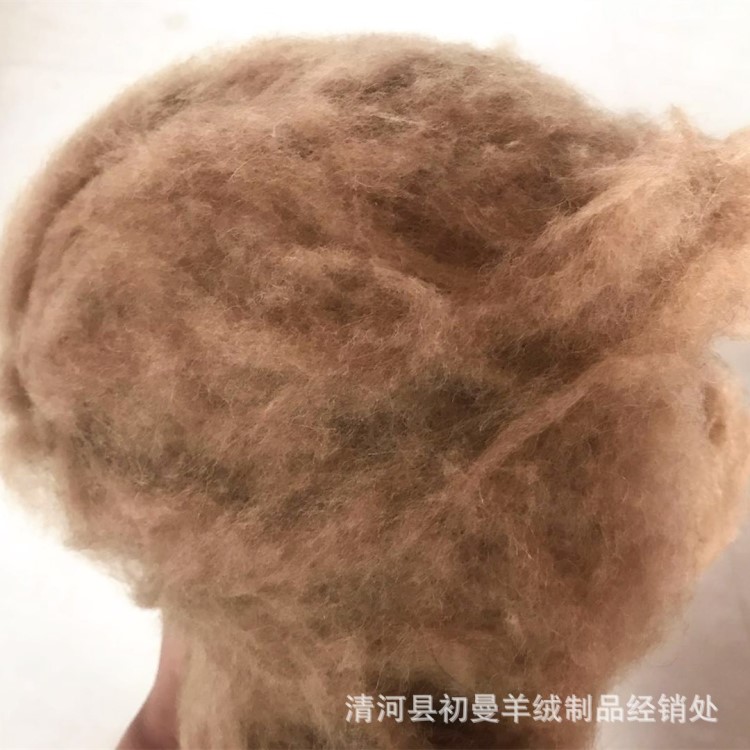 廠家供應內蒙駝絨駝毛絲光駝絨脫脂駝絨被服填充物底價直銷絨毛