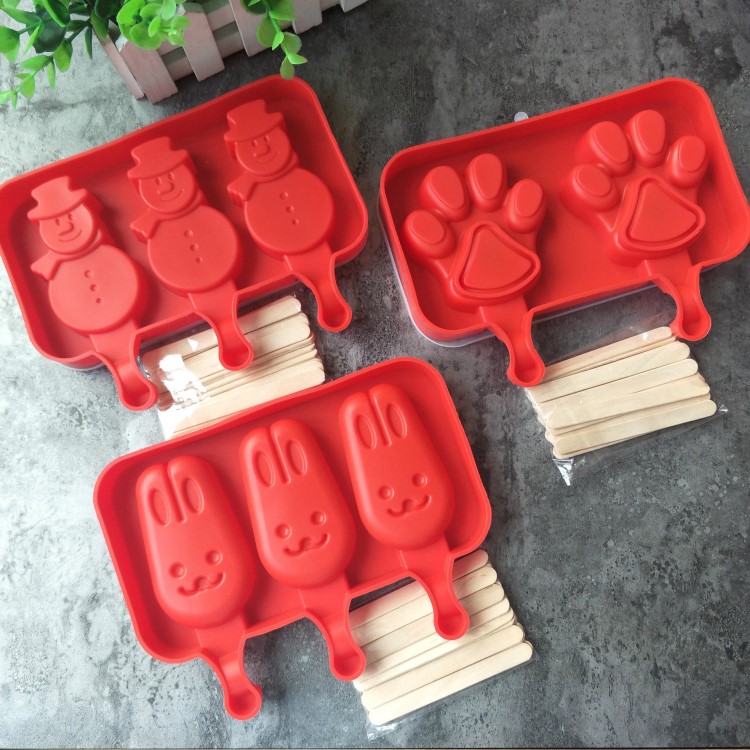 食品級硅膠雪糕模夏天手工自制雪糕模具冰糕冰棒冰淇淋模具