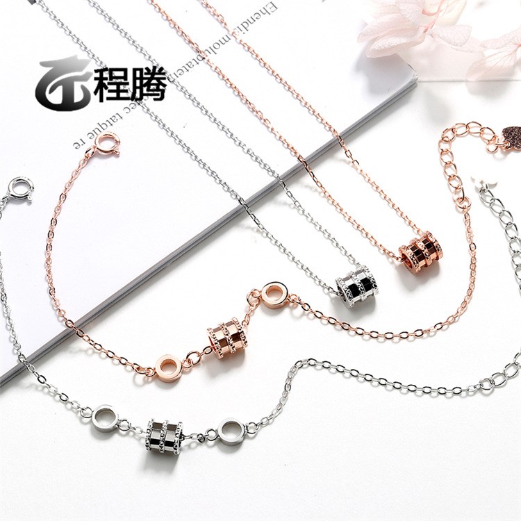 抖音同款小蠻腰項(xiàng)鏈925銀轉(zhuǎn)運(yùn)珠韓國(guó)東大門網(wǎng)紅百搭時(shí)尚鎖骨鏈150