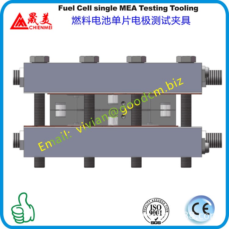 氢氧燃料电池极片测试夹具  新能源 燃料电池 实验夹具