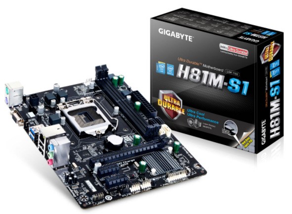 技嘉（GIGABYTE）H81M-S1 家用办公游戏优选，高性价比 行货