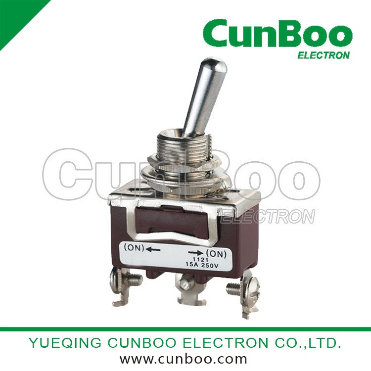 鐵殼汽車輪船撥動鈕子開關/直流電出口V-45M/航模扭子開關