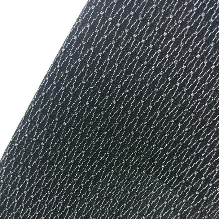 韓國金銀絲針織提花服裝面料 幻燈金屬絲時尚彈力布廠家批發(fā)
