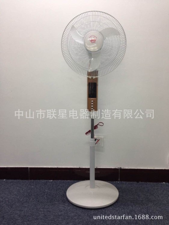 16&quot;DC直流落地扇，太陽能應急風扇，LED燈，OEM外貿出口風扇工廠