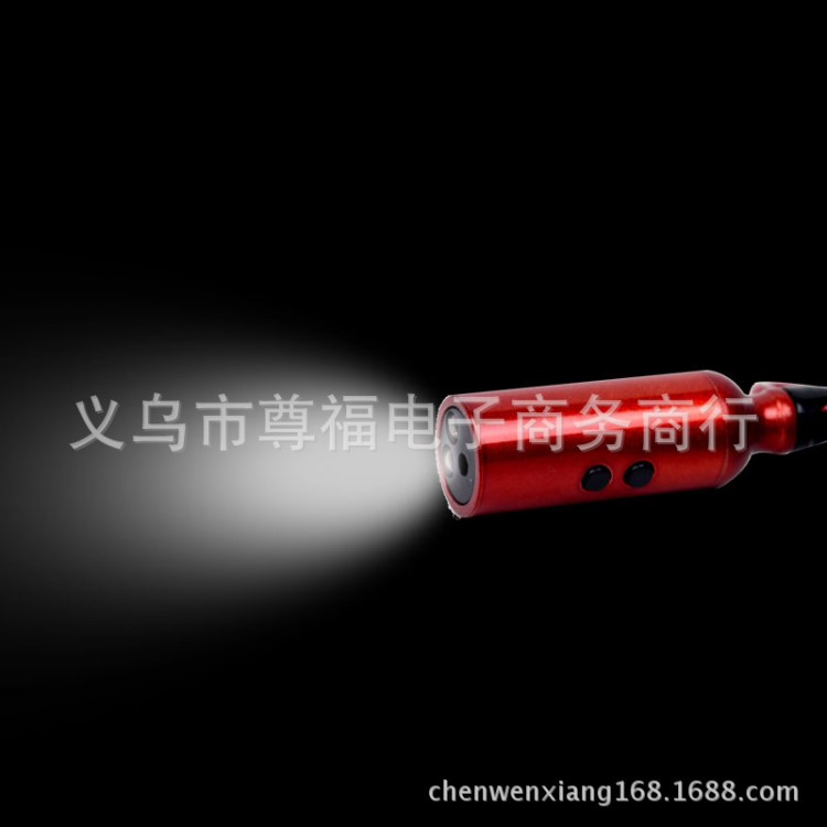 LED白燈加激光迷你多功能強(qiáng)光二合一小手電 小巧登上扣小電筒