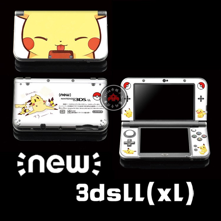 NEW3DSLL老新3DSXL痛貼 痛機(jī)貼膜貼紙 皮卡丘精靈3ds彩貼動(dòng)漫彩膜