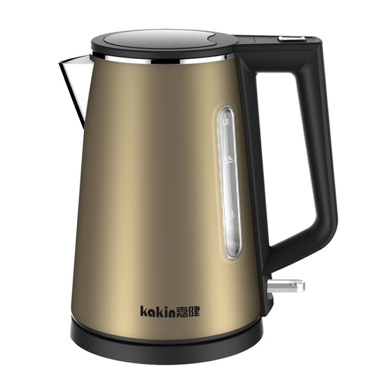 嘉健雙層中高端電熱水壺304食品級(jí)不銹鋼英國STRIX溫控器燒水壺
