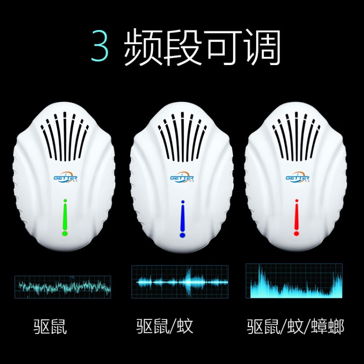 DC getter超聲波電子驅蚊器 多功能驅鼠器驅蟲器 家用調頻電子貓