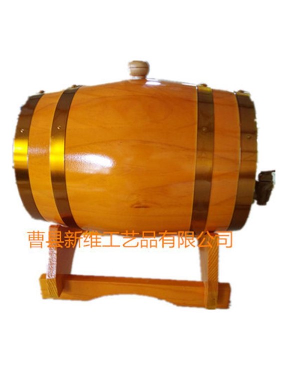 生產木質酒桶1.5L3L5L橡木桶木質足浴桶 超市飯店用木盆