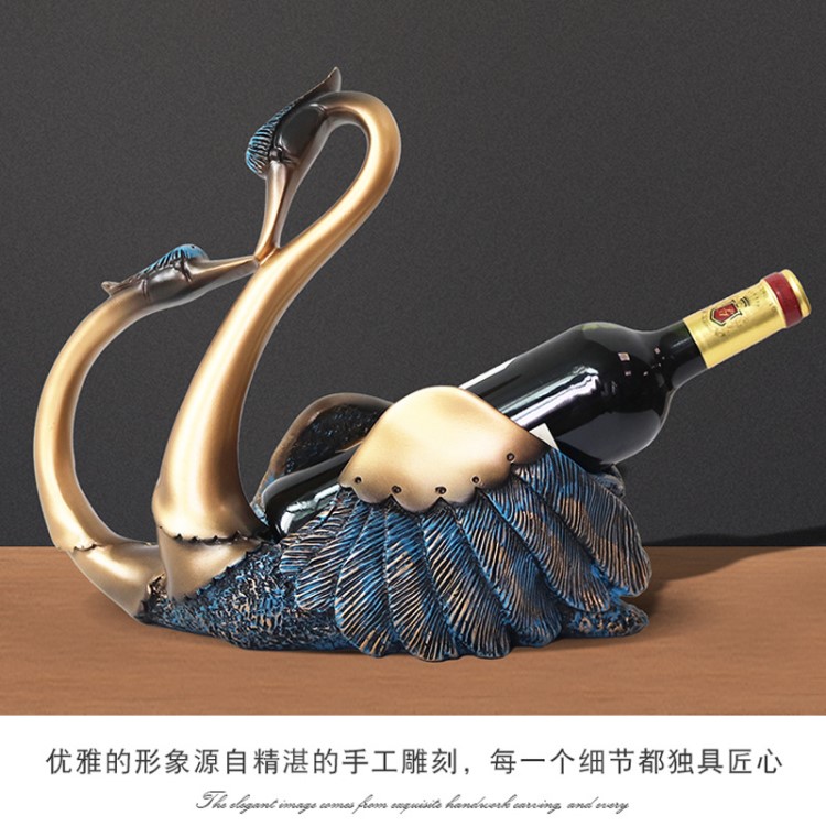 現(xiàn)代歐式紅酒架酒柜裝飾品工藝禮品 紅酒架創(chuàng)意家居客廳擺件