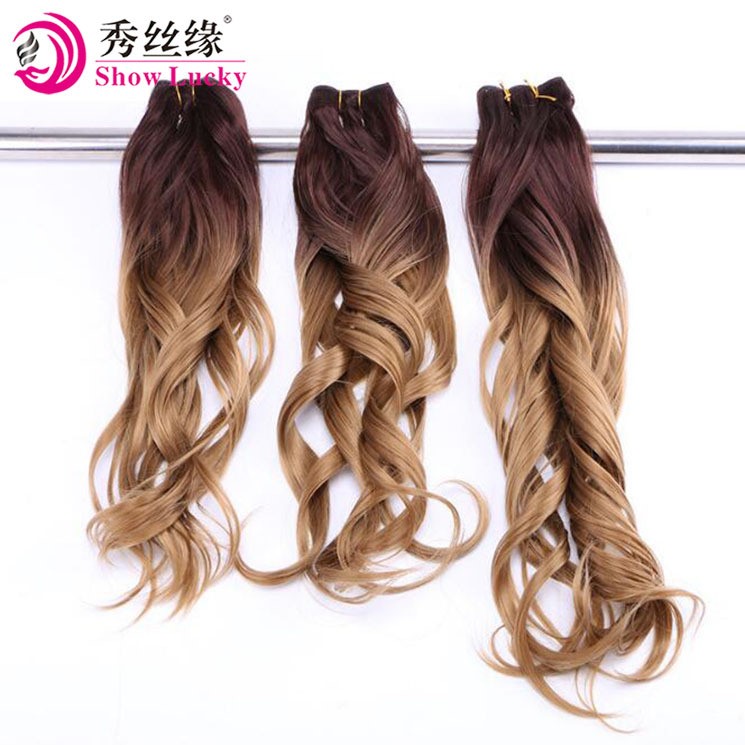 化纤假发高温丝发帘Synthetic Hair natural wave 4/27#厂家定制