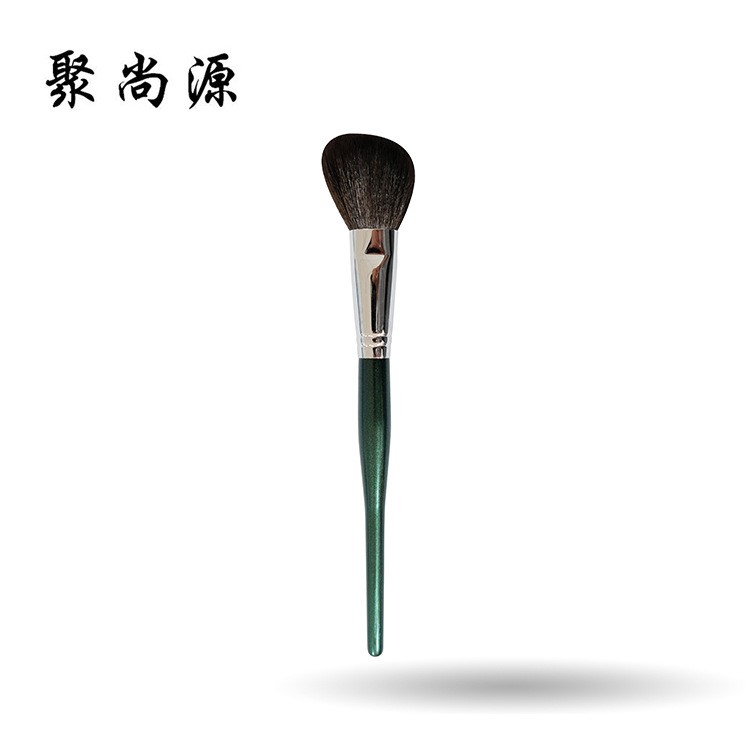 彩妝化妝工具美妝化妝刷套裝斜角腮紅刷銅管細(xì)光峰羊毛刷廠家批發(fā)