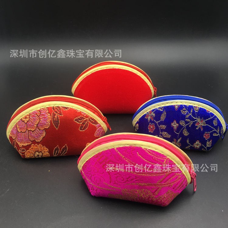 創(chuàng)億鑫廠家定做logo珠寶絨布元寶袋 飾品首飾包裝袋 絲綢荷包袋盒