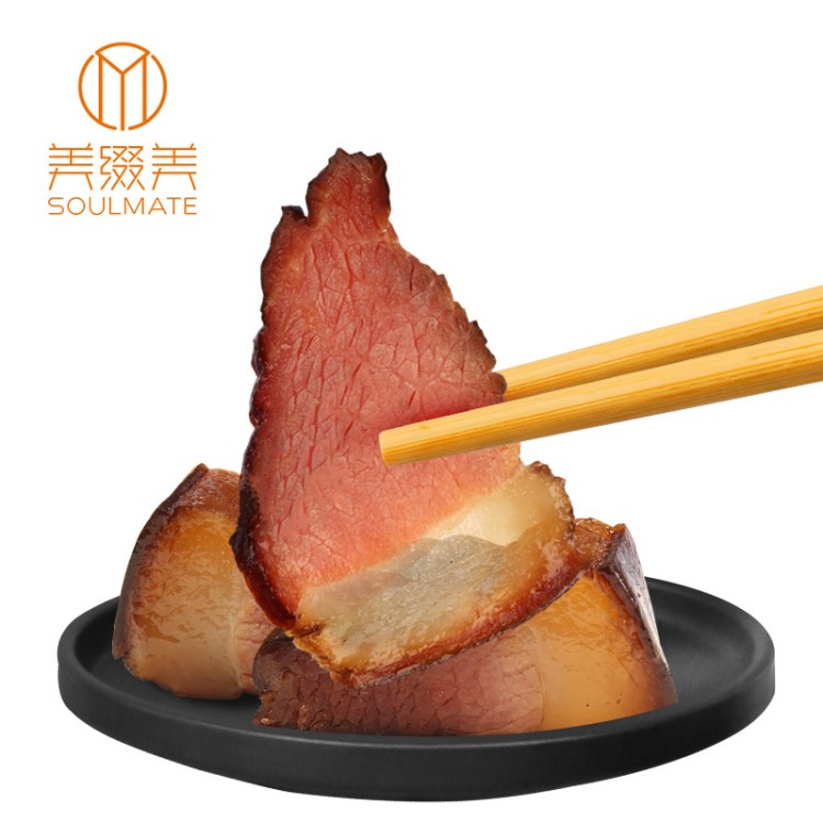 美綴美土豬小塊臘肉四川重慶特產(chǎn)農(nóng)家煙熏臘味散裝批發(fā)1kg