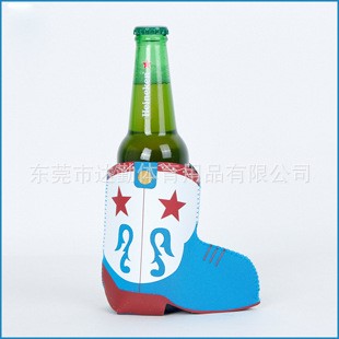 定制仿潛水料杯套，泡棉杯套 發泡杯套 靴子形狀可樂套