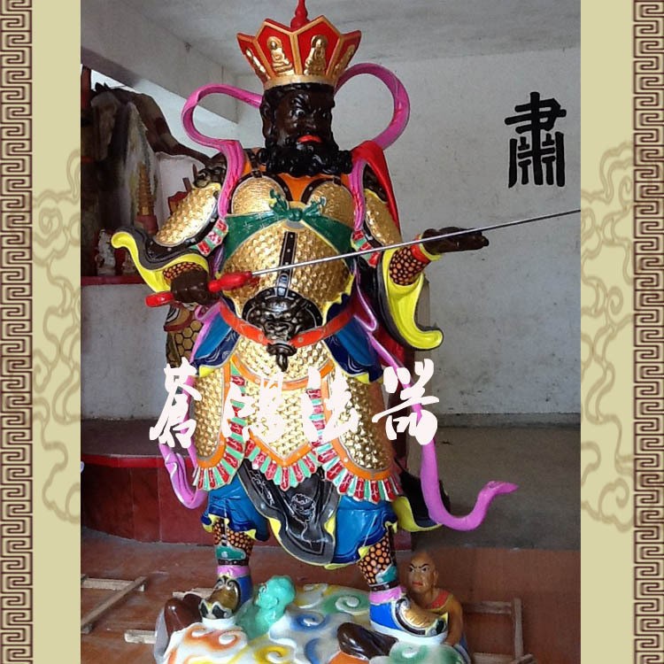 廠家供應 直銷訂做四大天  彩繪木雕四大天佛像 寺廟佛像