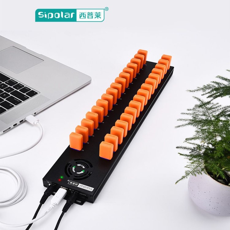 西普萊工業級集線器10/20/28/32/100口手機刷機拷貝手游工作室hub