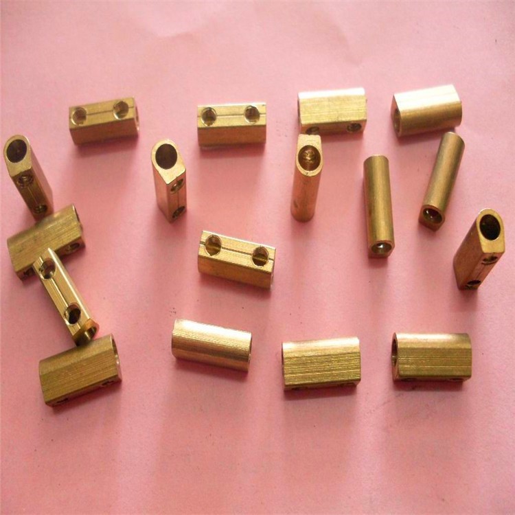 供应铜接线柱镀镍接线柱接线端子穿线铜件铜端子铜件