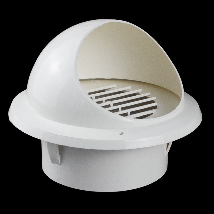 厂家批发110160防风排气通风国标加厚塑料透气帽pvc风帽