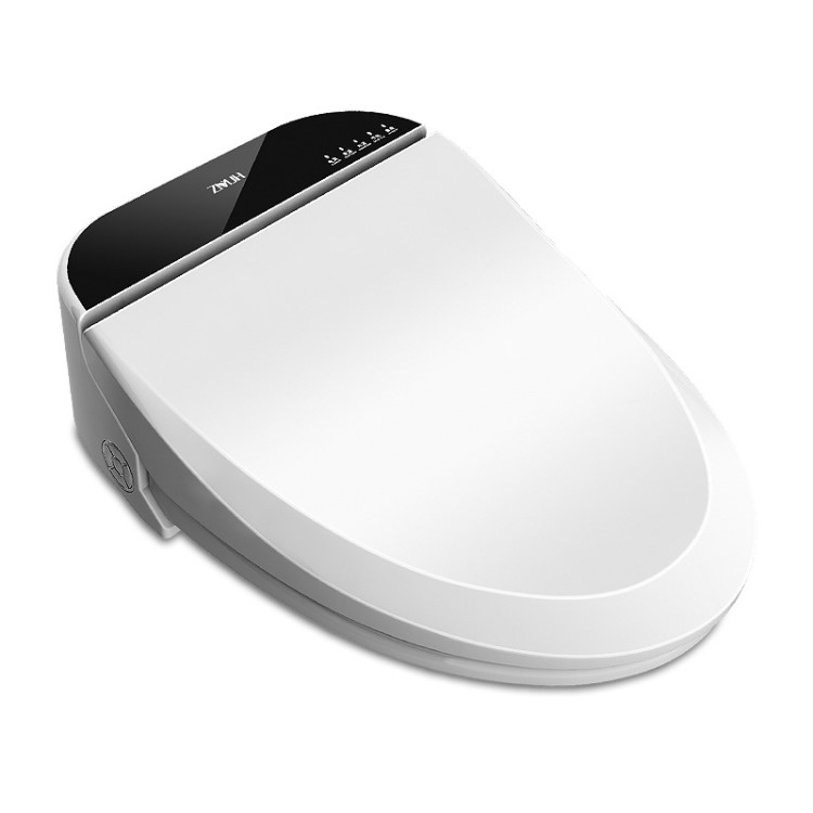 摩奈电动遥控智能马桶盖全自动家用坐便盖板即热式黑色洁身器
