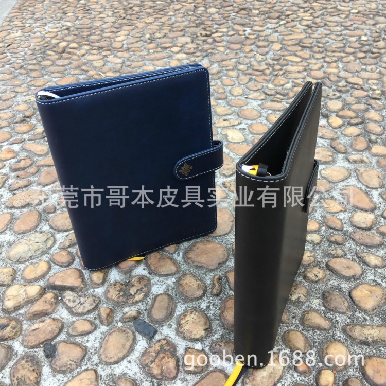 定制皮质文件夹 活页经理文件夹 哥本皮具定制文件夹