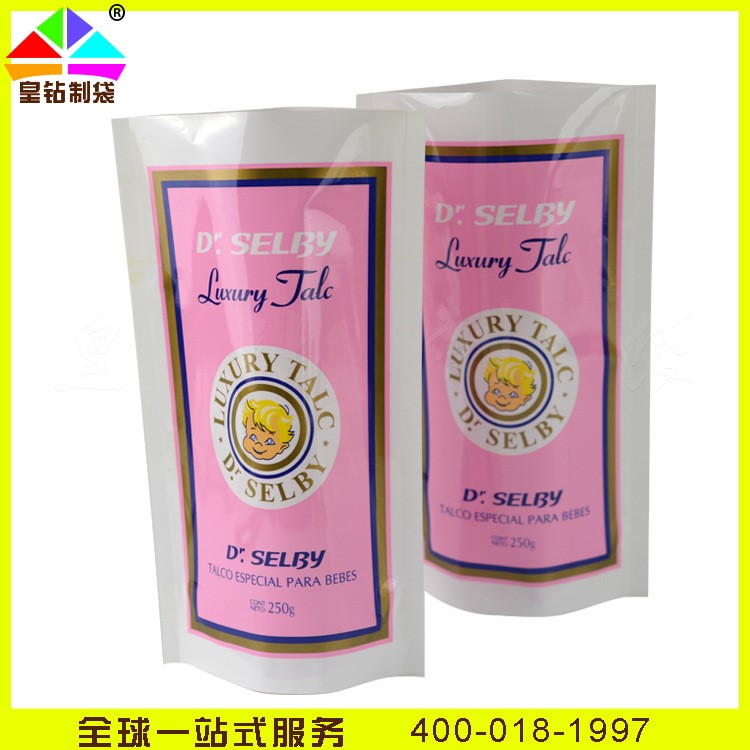 出口產(chǎn)品英文外包裝 寶寶嬰兒童沐浴露洗發(fā)水自立底密封包裝袋