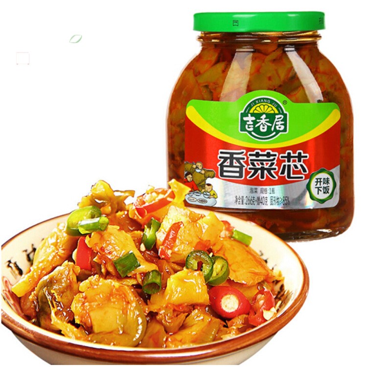 四川特產(chǎn)吉香居266g香菜心 佐餐拌面 醬腌菜紅油泡菜開味下飯菜