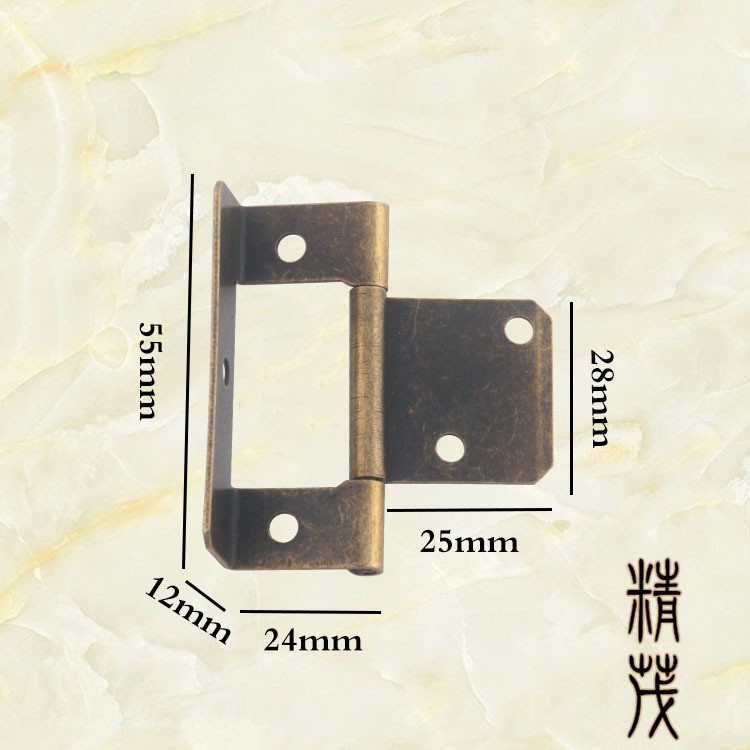 55*25mm子母合頁仿古青古銅鐵合頁五金配件外貿合頁小合頁