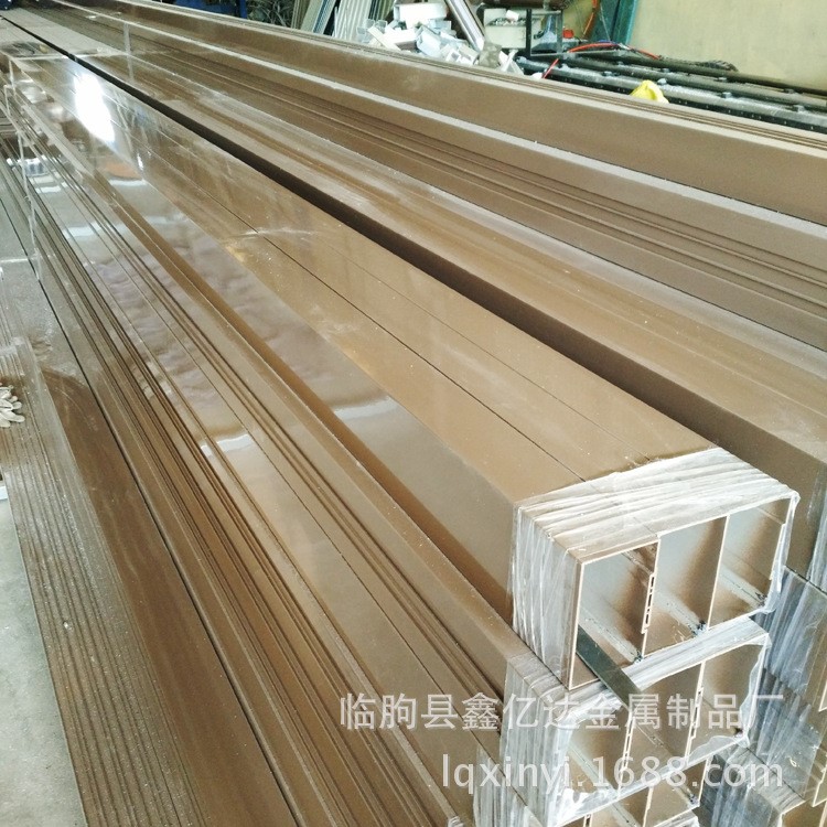 肯德基門配件電泳鋁合金型材  高品質香檳色電泳型材 廠家定制