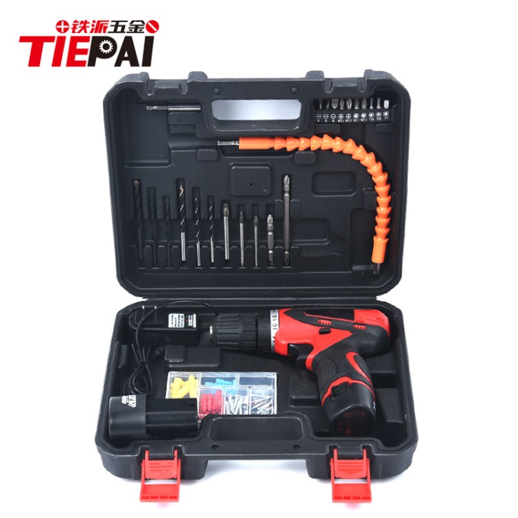 25件套五金工具組合多功能電鉆電動螺絲刀套裝木工維修組家用工具