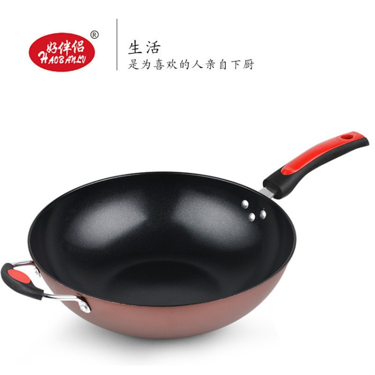 廠家直銷(xiāo)新品韓式鉆技不粘鍋炒鍋批發(fā)無(wú)煙炒菜鍋贈(zèng)品禮品一件代發(fā)