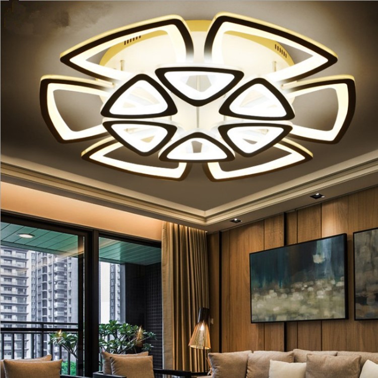 LED亞克力吸頂燈 智能遙控調光創意客廳臥室餐廳現代簡約燈具批發