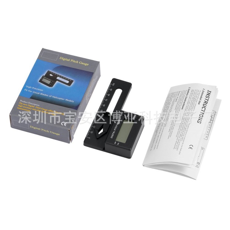 FSFLY 電子螺距尺   RC Trex直升機數字俯仰儀LCD顯示電子俯仰尺
