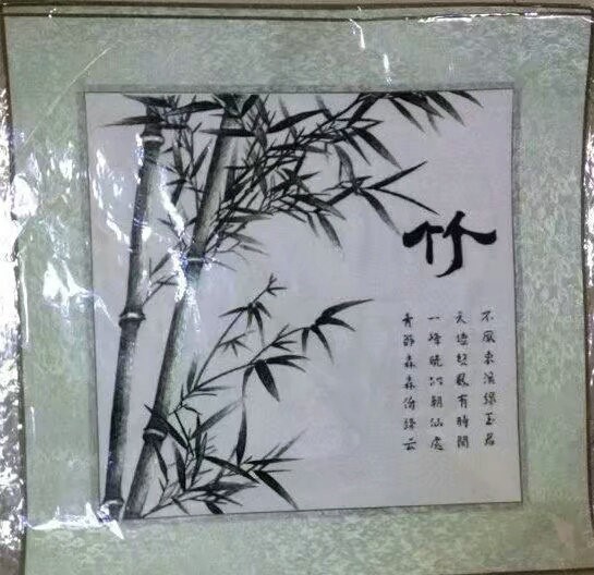 梅蘭竹菊蘇州刺繡機(jī)繡仿手工裝飾畫鎮(zhèn)湖德豐四聯(lián)畫特產(chǎn)成品禮品