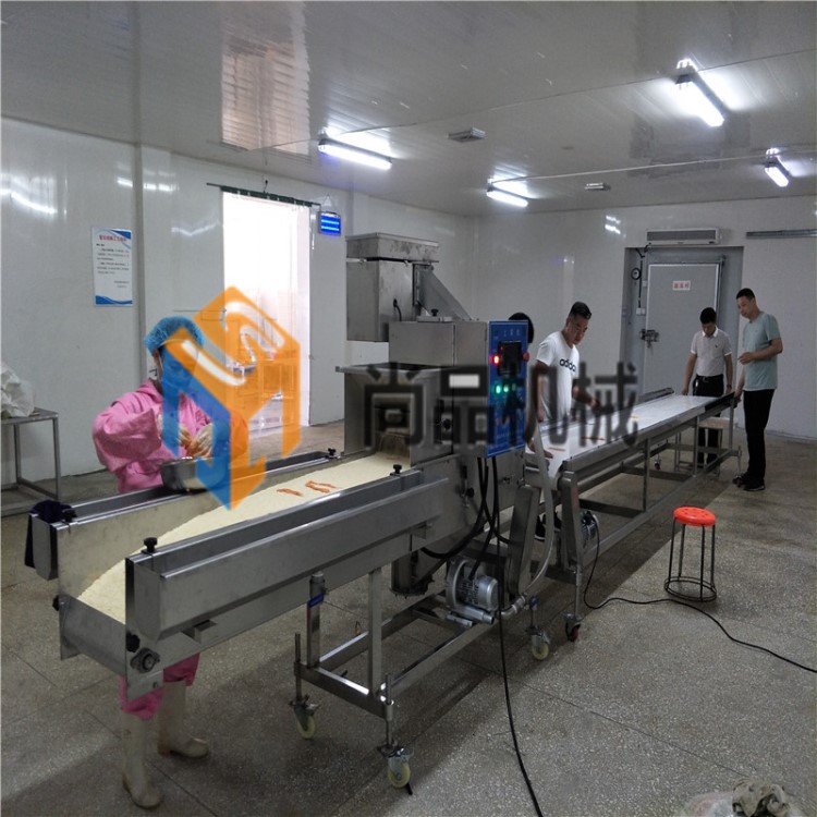 雞柳棒裹漿裹面包糠機 穿簽玉米棒上面包屑機 全自動裹漿上糠機