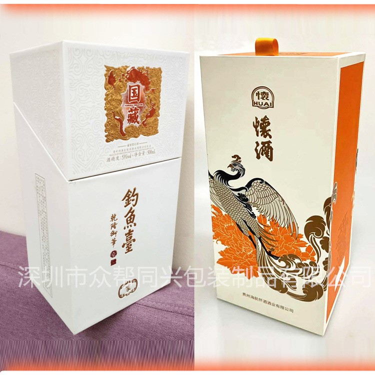 生產(chǎn)金卡紙銀卡酒盒 紅酒盒 密度板酒盒 工藝品酒盒 紙質(zhì)酒盒