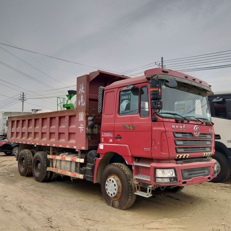 二手陜汽德龍 土方后雙橋工程自卸貨車 前四后八后八輪自卸車