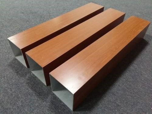 现货木纹铝方管型材铝合金方管木纹 铝方通150 100 80 5040 20 10