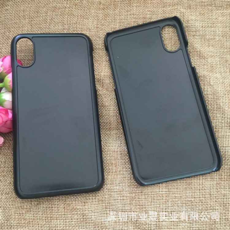 蘋果x雙面貼皮手機殼 IPHONEx兩面凹槽貼皮素材 蘋果x內(nèi)外貼皮殼