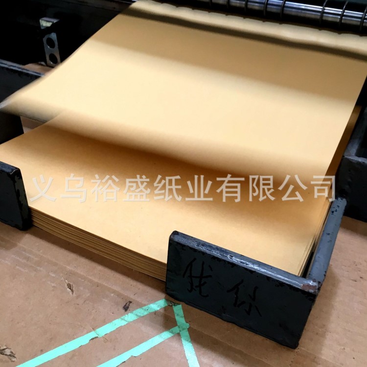 本色牛皮紙100g雙面硅油廠家直銷可切張可卷材汽車膠條隔離等防粘