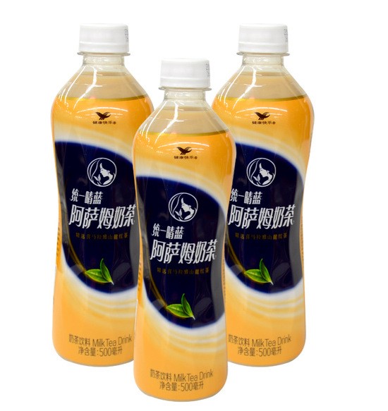 廠家直銷批發(fā)統(tǒng)一阿薩姆奶茶飲料500毫升15瓶整件 奶品  整箱批發(fā)