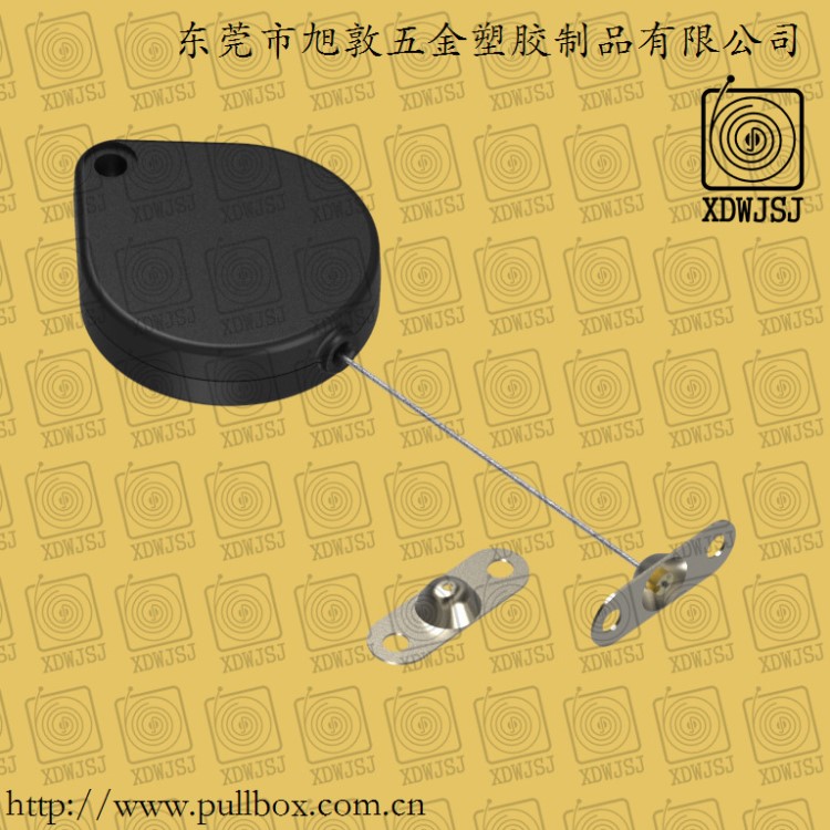 廠家直銷 戒指展示防盜拉線盒 鋼絲繩自動伸縮盒  體積小 拉線長