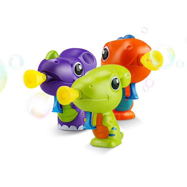 皮恩希迷幻恐龙惯性泡泡枪颜色混装儿童手动泡泡水枪亲子户外玩具