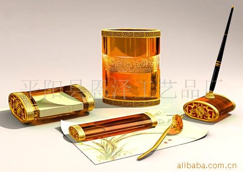 琉璃工藝品，文具套裝，辦公商務(wù)禮品,辦公校慶用品,文房四寶