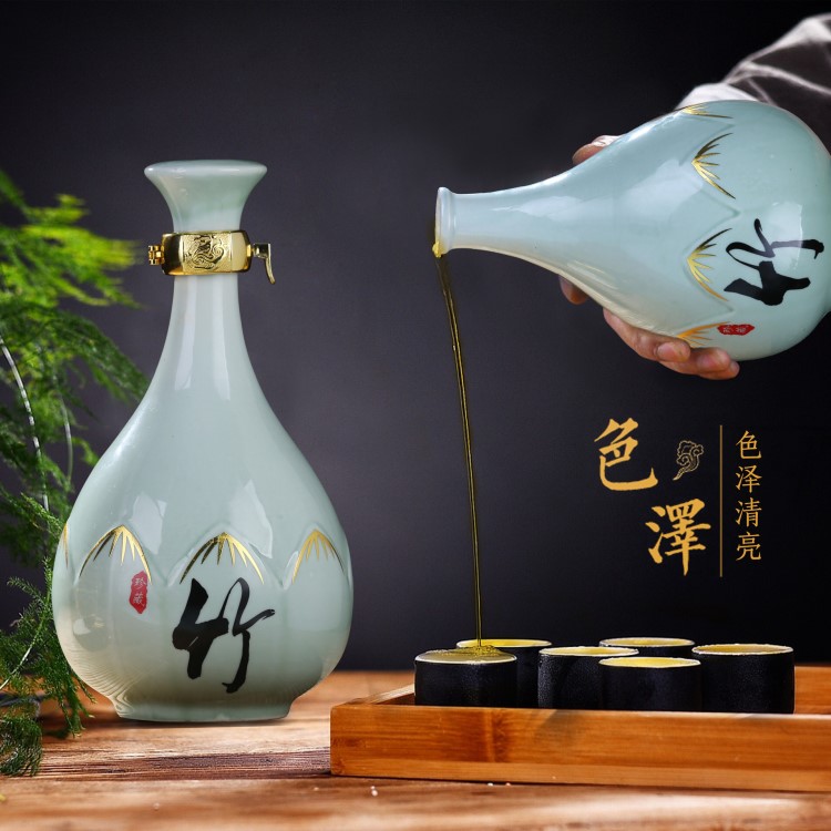 批發(fā)白酒竹葉青酒酒  竹酒750ml*2瓶45&deg;度 竹筒酒量大優(yōu)