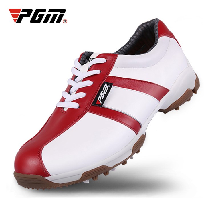 廠家直銷 PGM 高爾夫球鞋 女款 頭層牛皮 防側滑專利 透氣槽專利