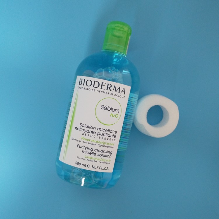 法國Bioderma/貝德瑪卸妝水粉水藍(lán)水舒妍多效潔膚液500ml