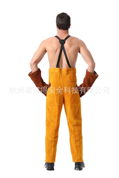 友盟焊接防護(hù)服系列AP-2230 金黃色全皮焊褲