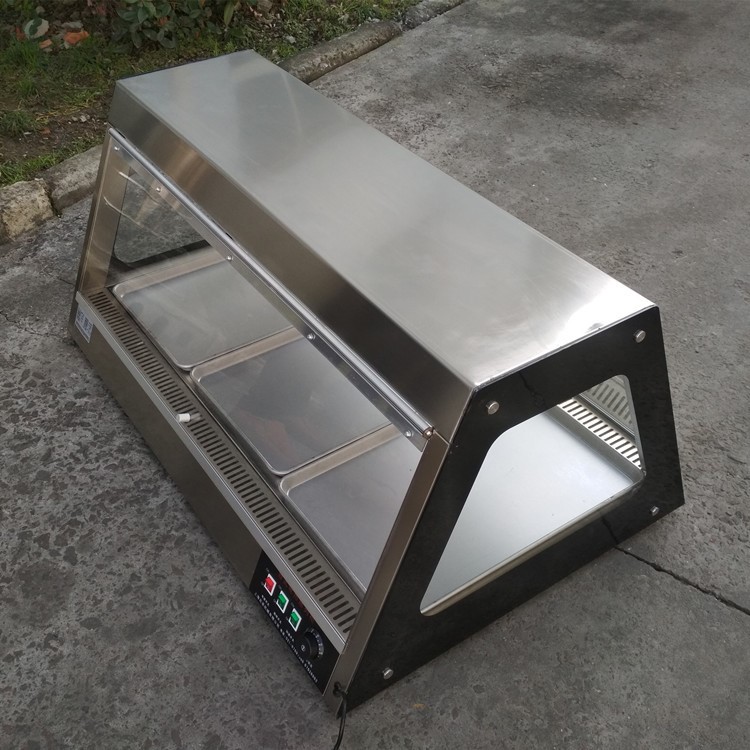 直销烤猪炉用保温柜 电热保温柜 梯形保温柜陈列柜 电热陈列柜